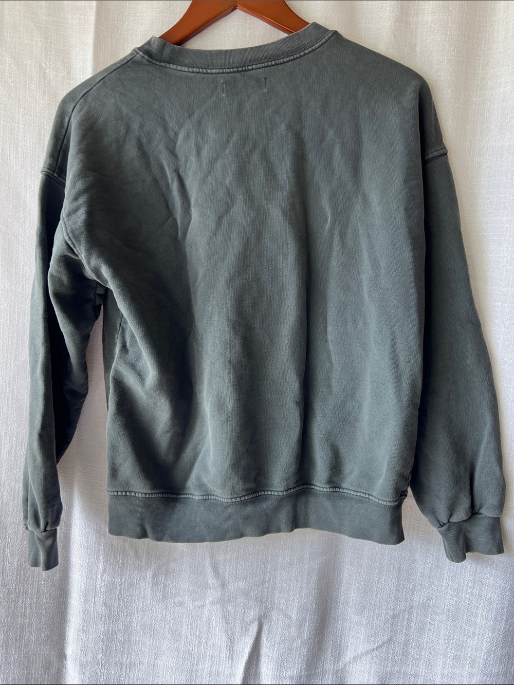 Anine Bing Charcoal Crewneck Sweatshirt with Tiger Graphic - Picture 3 of 3